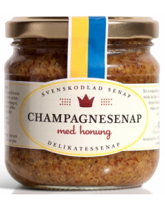 Hov Champagnesenap Senf mit Sekt Champagner Art/Honig, 10 x 185g