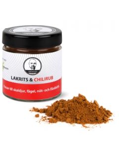 Lakritskocken Grill Rub Lakritz & Chili, 6 x 100g