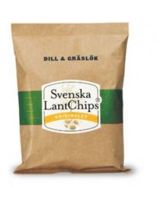 Svenska Lantchips Dill & Gräslök 200g