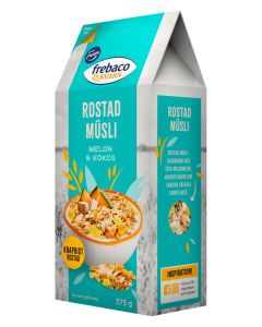 Rostad Müsli Melon/Kokos 375g, Frebaco