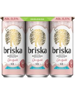 Briska Äppelcider Jordgubb 0,5% 6-Pack EKO