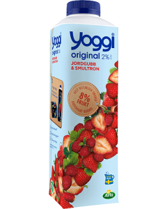 Yoggi Original Jordgubb Smultron 2% 1l