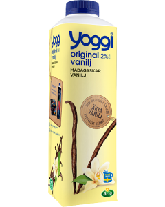 Yoggi Original Madagaskar Vanilj 2% 1l